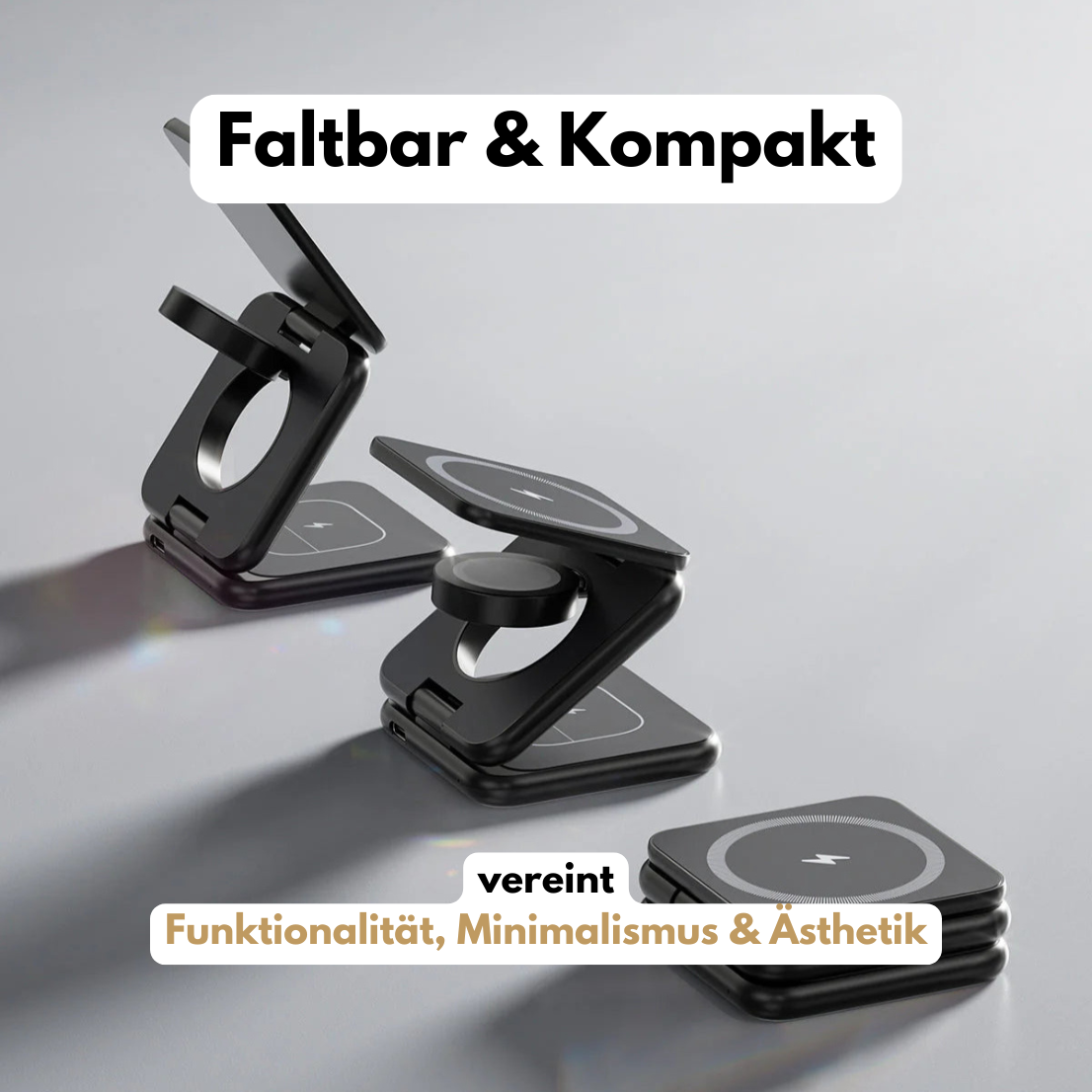 Faltcharge - 3 in 1 Ladegerät